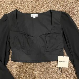 Long Sleeve, Bustier Crop Top from Revolve. Brand New w/ Tags 🖤
